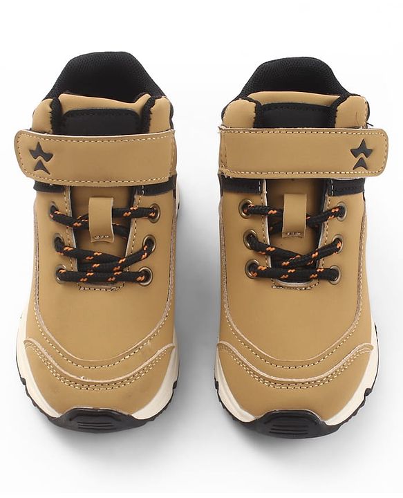 Cute Walk by Babyhug Velcro Closure Solid Winter Shoes - Beige