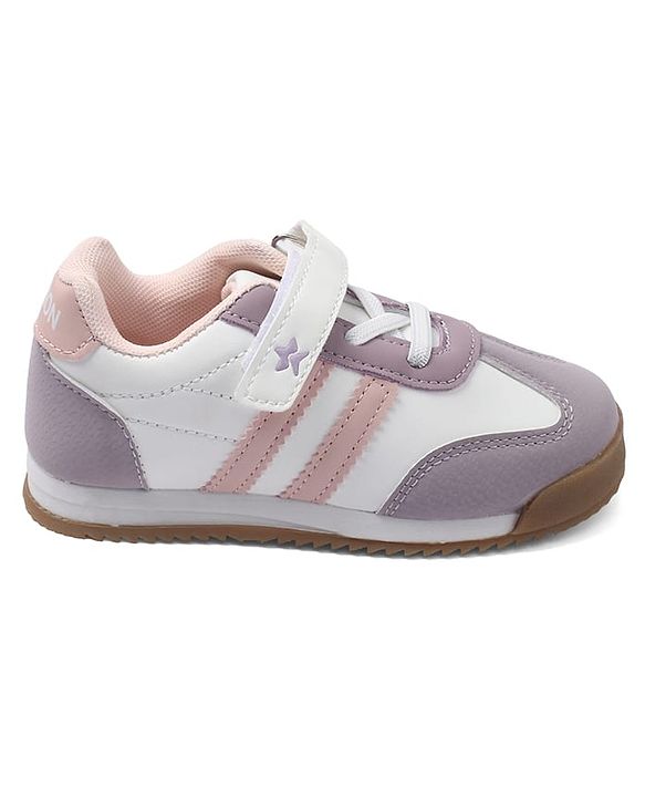 Cute Walk by Babyhug Velcro Closure Sport Shoes With Star Embroidery - Pink
