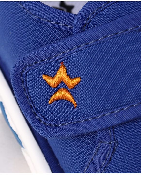 Cute Walk by Babyhug Velcro Closure Animal Face Printed Musical Casual Shoes - Navy Blue