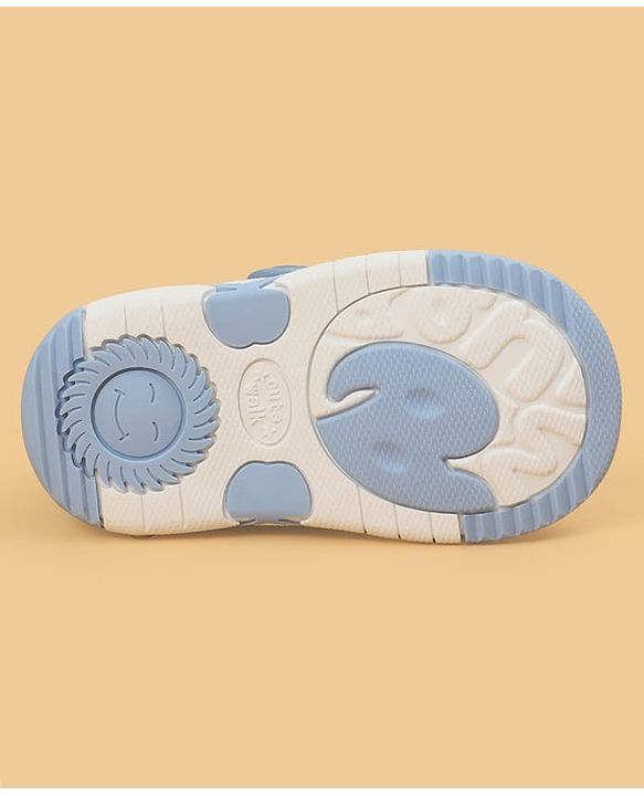 Cute Walk by Babyhug Velcro Closure Car Printed Casual Shoes - Blue