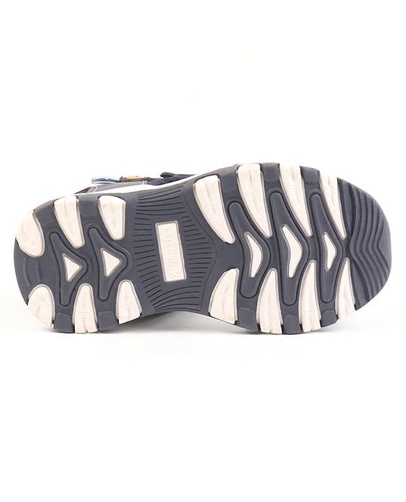Cute Walk by Babyhug Velcro Closure Solid Sandal - Navy Blue