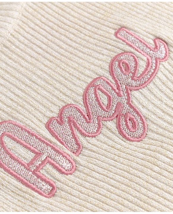 Babyhug Knit Full Sleeves Text Embroidered Pullover Sweater - White