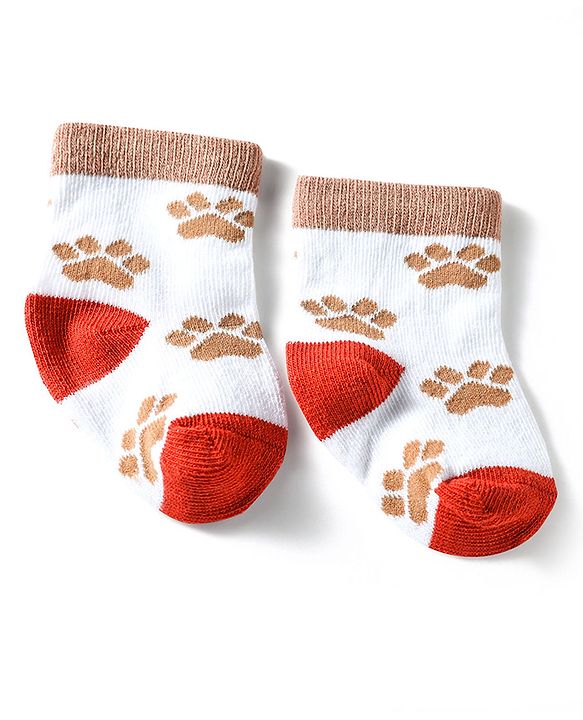 Cute Walk by Babyhug Knit Ankle Length Antibacterial Socks With Bear & Striped Design Pack Of 3 - Navy & White