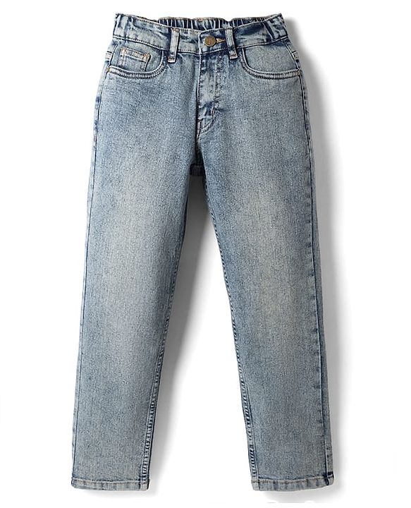 Pine Kids Denim Woven Full Length Jeans in Blue