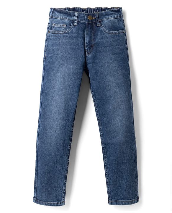 Pine Kids Denim Woven Full Length Jeans in Blue