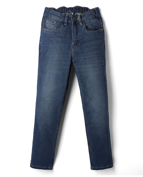 Pine Kids Denim Woven Full Length Jeans in Blue