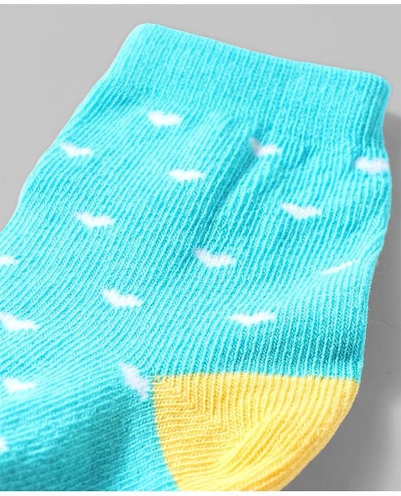 Cute Walk by Babyhug Anti-Bacterial Ankle Length Striped Sock With Heart & Polka Dot Design Pack of 3 - White
