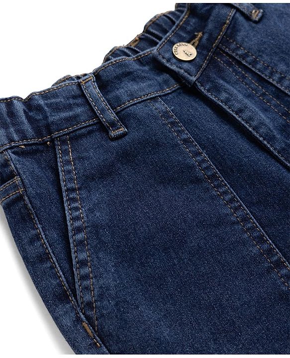 Pine Kids Denim Full Length Solid Jeans in Blue