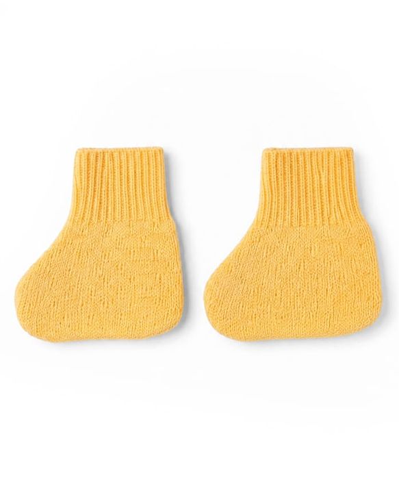 Babyhug Knit Full Sleeves Sweater Set with Cap & Booties - Yellow