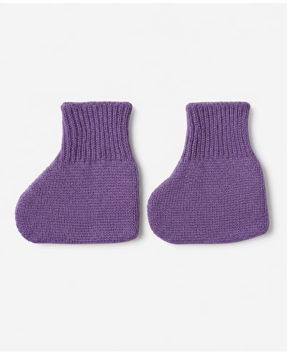 Babyhug Knit Full Sleeves Sweater Set with Cap & Booties - Purple
