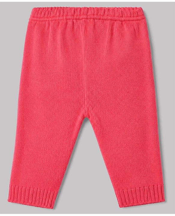 Babyhug Knit Full Sleeves Sweater Set with Cap & Booties in Dark Pink