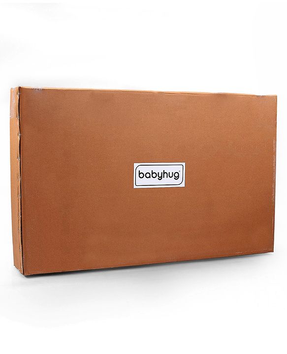 Babyhug Froggy Print Cradle with Mosquito Net and Swing Lock function - Green| Storage Basket| Wheels with Lock| Easy Assembly