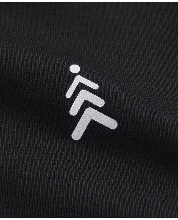 Pine Kids Cotton Lycra Knit Solid Cycling Shorts With Logo Print Pack Of 3  - Black