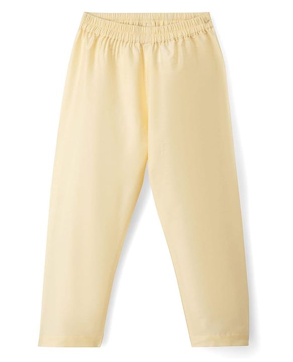 Babyhug Georgette Woven Full Sleeves Embroidered & Sequinned Kurta Pajama Set - Dark Red