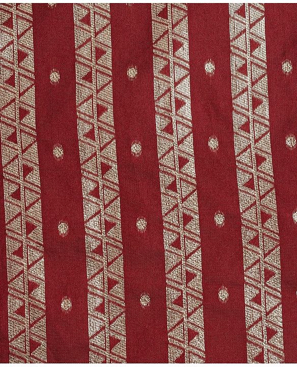Babyhug Brocade Woven Full Sleeves Striped & Foil Printed Kurta & Dhoti Set - Maroon