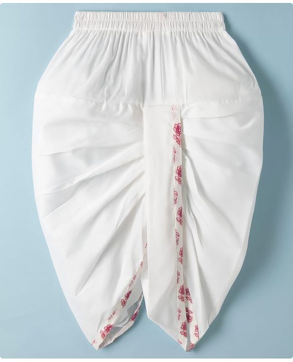 Babyhug 100% Cotton Cambric Woven Full Sleeves Floral Printed Kurta & Dhoti Set - White