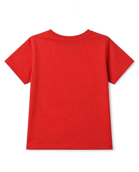 Pine Kids Cotton Knit Half Sleeves T-Shirts with Positive Attitude & Enjoy Every Moment Text and Flower Butterfly Print Pack of 3 - Yellow Red & Purple