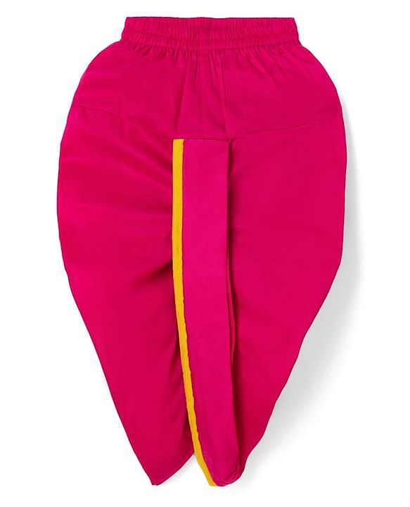 Babyhug Georgette Woven Full Sleeves Sequin Embroidered Kurta Dhoti Set - Red & Yellow