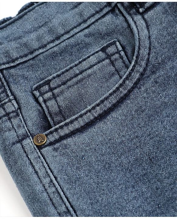 Pine Kids Denim Woven Shorts with Cargo Pockets - Aqua Blue