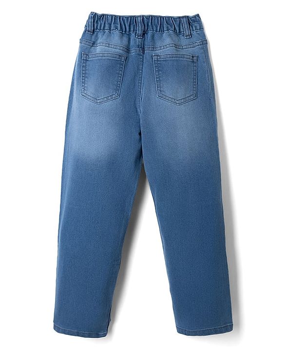 Pine Kids Woven Full Length Denim Jeans - Navy Blue