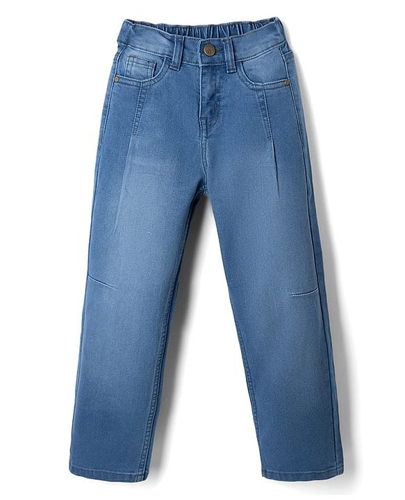 Pine Kids Woven Full Length Denim Jeans - Navy Blue