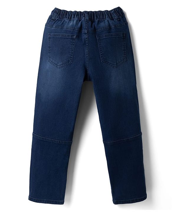 Pine Kids Denim Woven Full Length Jeans in Navy Blue