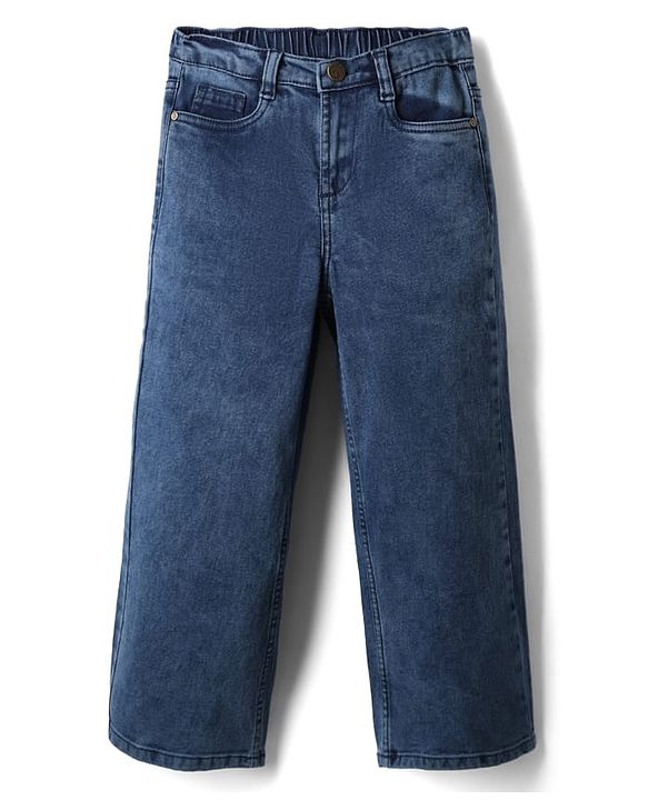 Pine Kids Denim Woven Full Length Jeans - Navy Blue