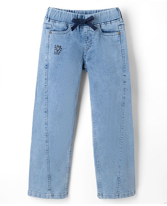 Pine Kids Woven Full Length Denim Jeans - Blue