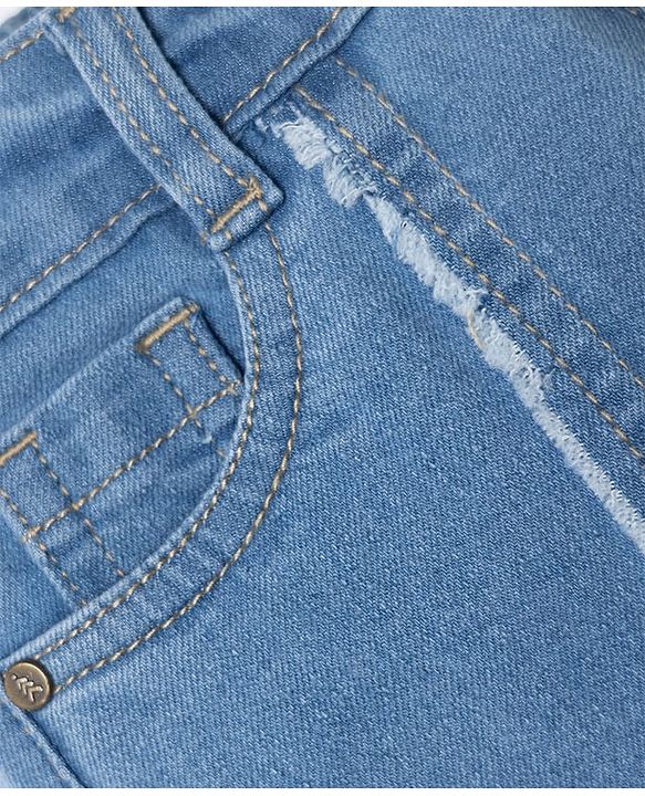 Pine Kids Woven Full Length Denim Jeans - Light Blue
