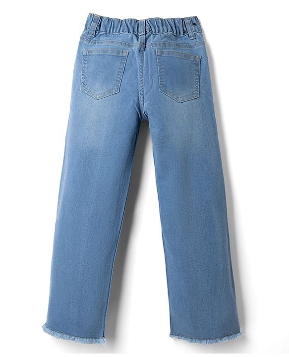Pine Kids Woven Full Length Denim Jeans - Light Blue