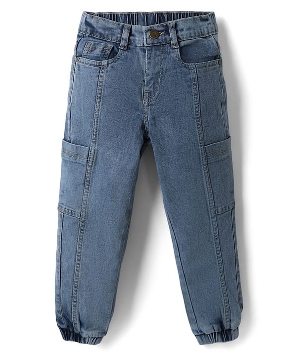 Pine Kids Denim Woven Full Length Jeans - Blue