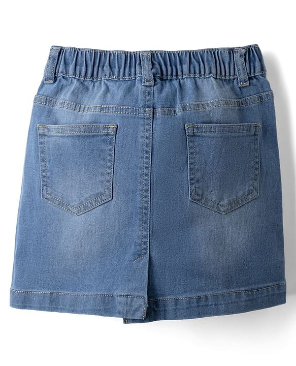 Pine Kids Denim Woven Skirt Above Knee Length in Blue