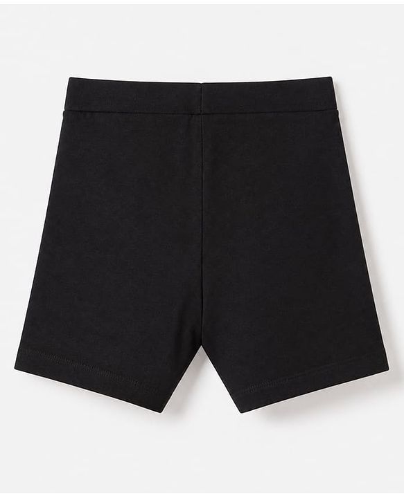 Pine Kids Cotton Lycra Knit Above Knee Length Cycling Shorts Pack of 3 - Black