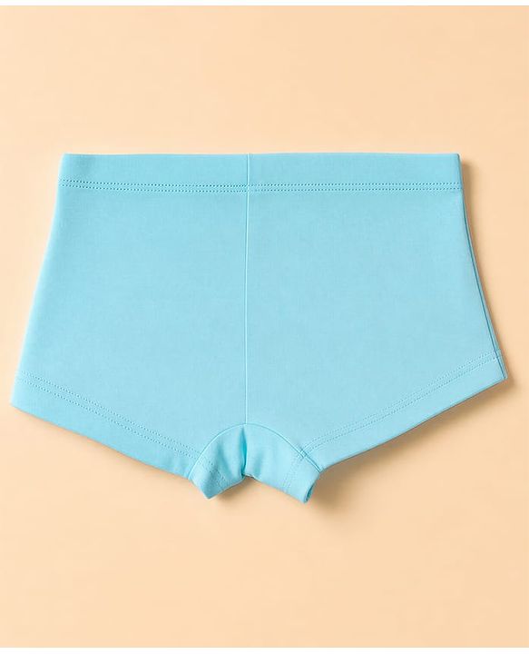 Pine Kids Cotton Elastane Knit Hearts Printed Panties Pack of 3 - Light Blue