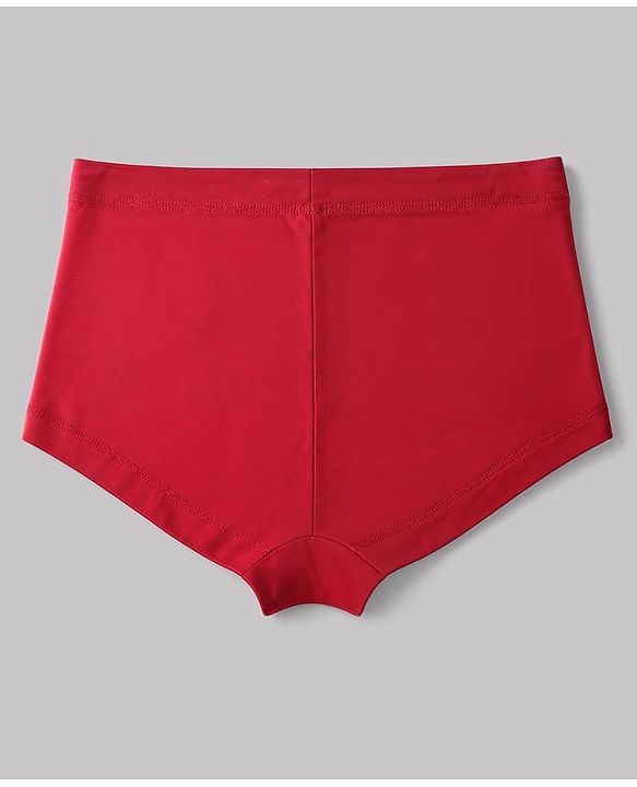 Pine Kids Cotton Elastane Knit Panties With Strawberry Print Pack of 3 - Red Pink White