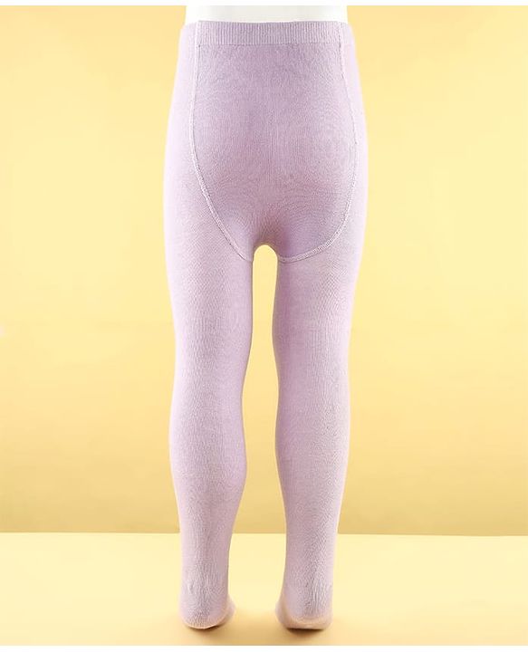 Cutewalk by Babyhug Non Terry Knit Anti-bacterial Tights -Lavender