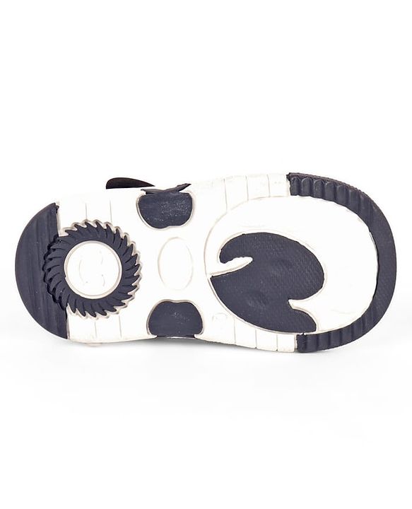 Cute Walk by Babyhug Velcro Closure Musical Sandal With Animal Design - Black