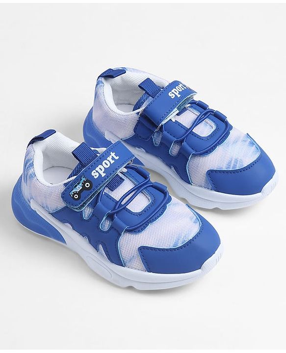 Cute Walk by Babyhug Velcro Closure Solid Sneakers - Royal Blue