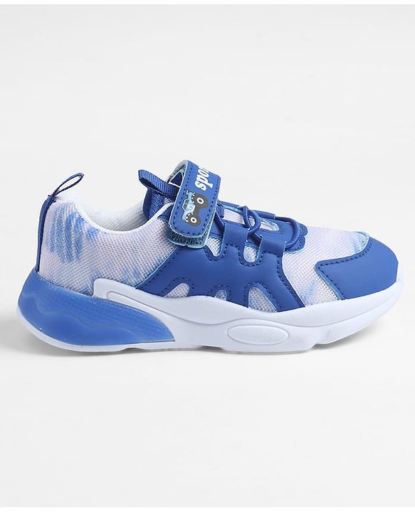 Cute Walk by Babyhug Velcro Closure Solid Sneakers - Royal Blue