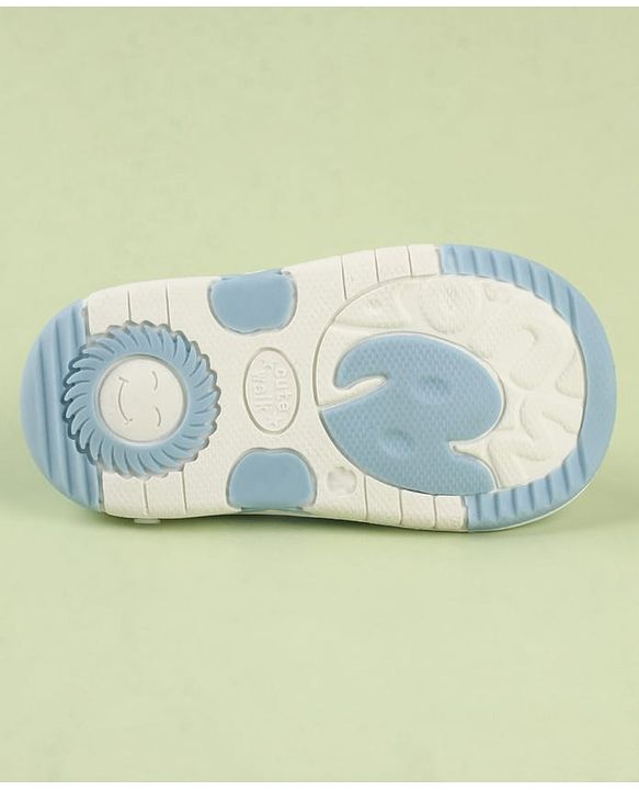 Cute Walk by Babyhug Velcro Closure Musical Sandal With Animal Design - Black