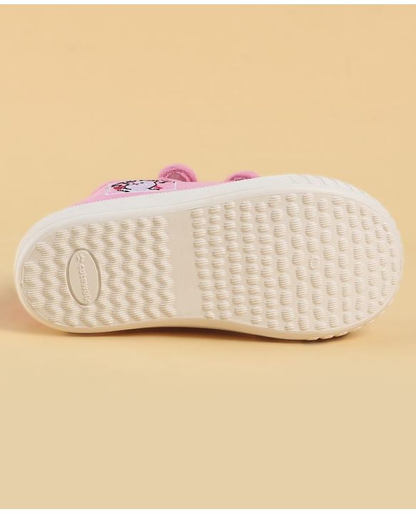 Cute Walk by Babyhug Velcro Closure Floral Printed Casual Shoes - Pink