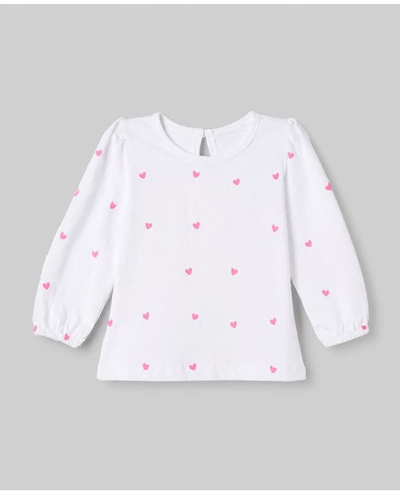 Babyhug 100% Cotton Knit T-Shirt with Full Sleeves and Cherries Print Pack of 5 in Yellow Pink Maroon