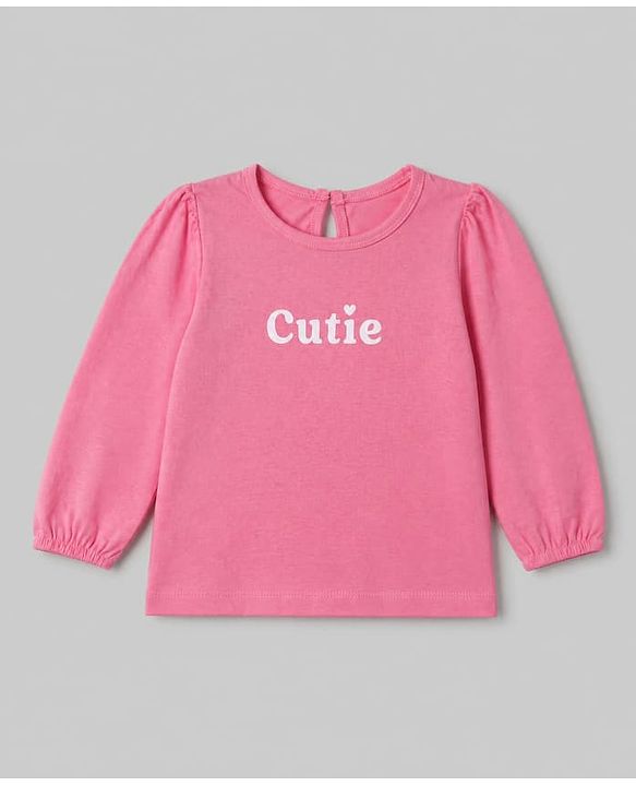 Babyhug 100% Cotton Knit T-Shirt with Full Sleeves and Cherries Print Pack of 5 in Yellow Pink Maroon