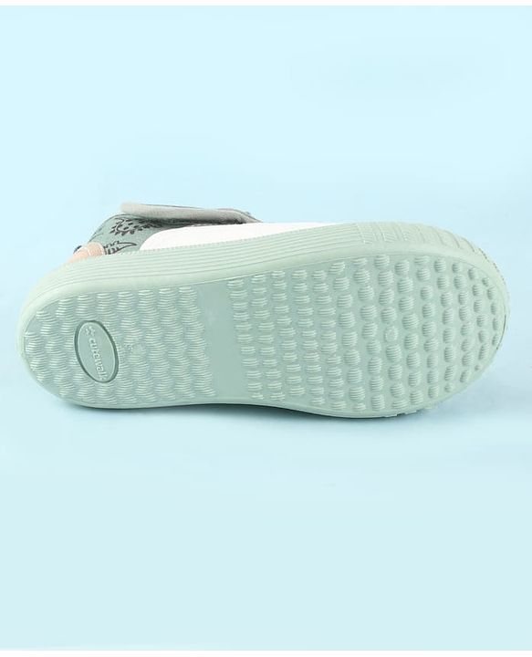 Cute Walk by Babyhug Velcro Closure Sandals With Dino Print - Navy Blue
