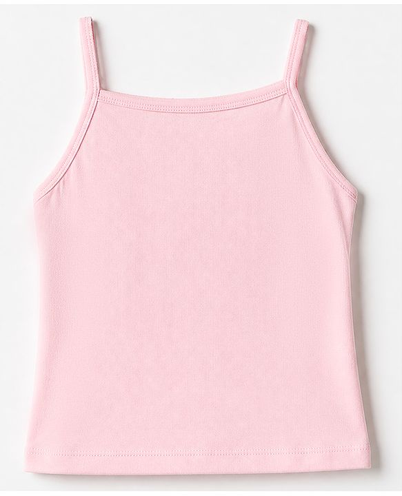 Pine Kids Cotton Lycra Knit Sleeveless Slips with Bow Applique Pack of 3 - Purple & Blue