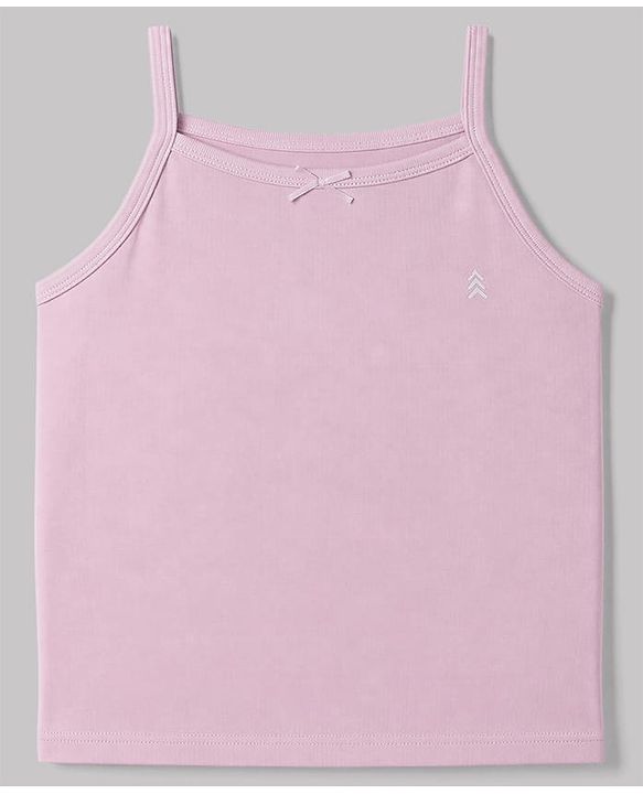 Pine Kids Cotton Lycra Knit Sleeveless Solid Colour Slips Pack of 3 - Pink Aqua & Lavender