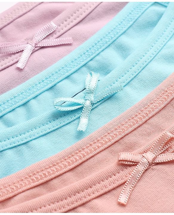 Pine Kids Cotton Lycra Knit Sleeveless Solid Colour Slips Pack of 3 - Pink Aqua & Lavender