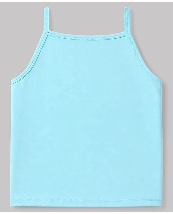 Pine Kids Cotton Lycra Knit Sleeveless Solid Colour Slips Pack of 3 - Pink Aqua & Lavender