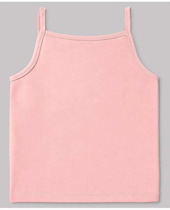 Pine Kids Cotton Lycra Knit Sleeveless Solid Colour Slips Pack of 3 - Pink Aqua & Lavender