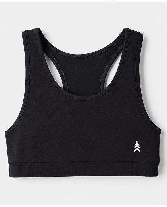 Pine Kids Cotton Lycra Knit Solid Sleeveless Bralettes - White Grey & Black
